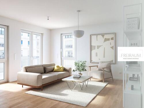 Foto - VIEL RAUM FÜR JEDES FAMILIENMITGLIED: Große 4-Zimmer-Wohnung mit BALKON und EBK im Weißenseer Neubauquartier FREIRAUM