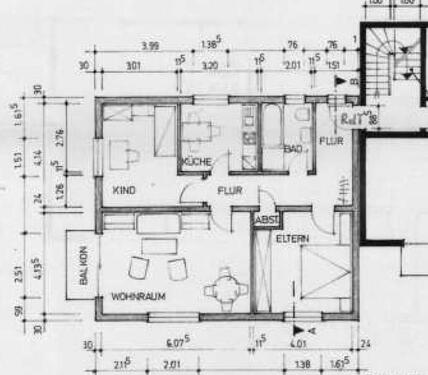 Foto - Bezugsfähige 3-Zimmer-Wohnung mit Balkon und Garage mögl. 80m^2