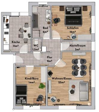Foto - Etagenwohnung zur Miete in Haselünne
