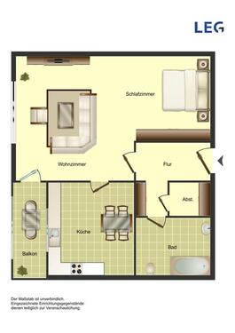 Foto - 1-Zimmer-Wohnung sofort frei! ~Neue Sanitärobjekte~