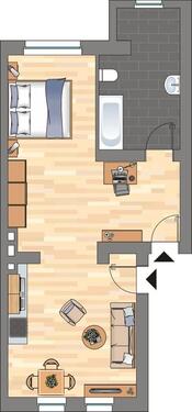 Foto - 2 Zimmer Etagenwohnung in Düsseldorf