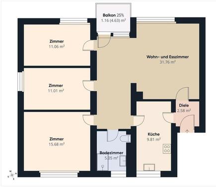 Foto - 4 Zimmer Etagenwohnung zur Miete in Lahr (Schwarzwald)