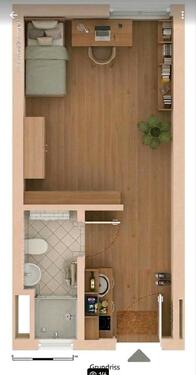 Foto - 1 Zimmer Erdgeschoßwohnung zur Miete in Erlangen