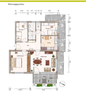 Foto - 4 Zimmer Etagenwohnung in Bermatingen