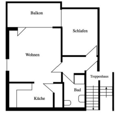 Foto - 1 Zimmer Etagenwohnung zur Miete in Münster