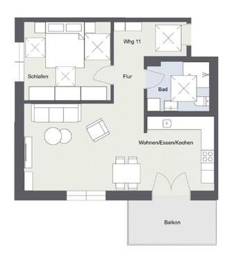 Foto - 1 Zimmer Etagenwohnung zur Miete in Dombühl