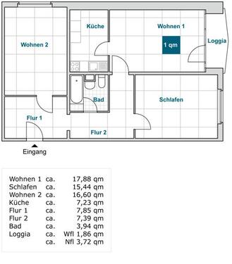 Foto - 3 Zimmer Etagenwohnung zur Miete in Dresden