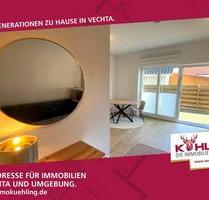 Kompakt, modern, mit Terrasse - charmantes Erdgeschoss Single-Apartment - Diepholz