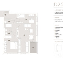 Moderne 3-Zimmer-Neubauwohnung mit Balkon, Aufzug & Tiefgarage in - Frankfurt am Main Niederrad