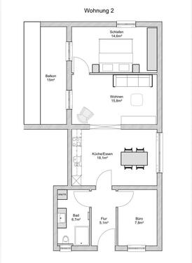 Foto - Dreizimmerwohnung ab Juli 2026 zu vermieten