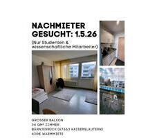 1 Zimmer wohnung - 430,00&nbsp;EUR Kaltmiete, ca.&nbsp; 34,00&nbsp;m&sup2; in Kaiserslautern (PLZ: 67657)