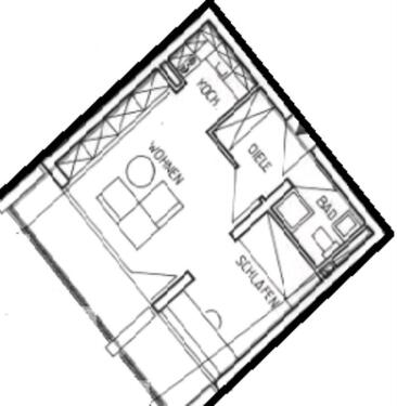 Foto - helles 2Zi-Apartment 2Zi-Wohnung Schweinfurt Deutschhof