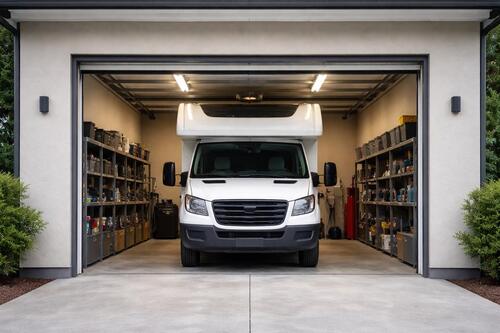 Foto - XL Garage freistehend Stellplatz für Wohnmobil, old Timer ect.