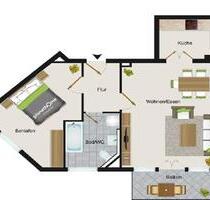 Zwei Zimmer, 57m2, Balkon, Küche, in der Werdauer Str. 25 - Zwickau