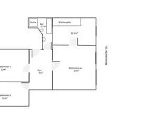 3 Zi. Wohnung 68qm Warendorfer Str. Albertstr. 2er WG geeignet - Münster Mitte-Nordost