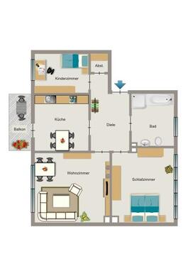 Foto - Etagenwohnung zur Miete in Essen