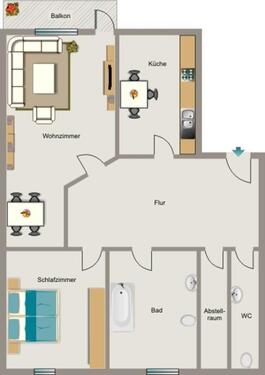 Foto - 2 Zimmer Etagenwohnung zur Miete in Castrop-Rauxel