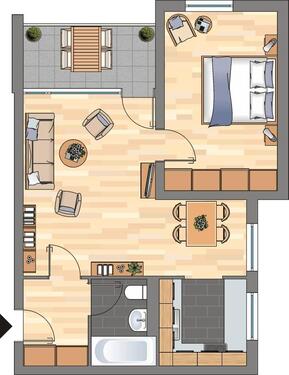 Foto - 2 Zimmer Etagenwohnung zur Miete in Wuppertal