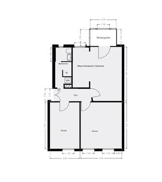 Foto - Frisch sanierte 3 Zimmer Wohnung mit Wintergarten & Stellplatz