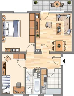 Foto - 3.5 Zimmer Etagenwohnung zur Miete in Castrop-Rauxel