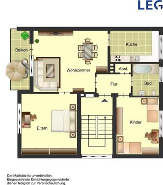 Foto - 3 Zimmer Etagenwohnung zur Miete in Bocholt