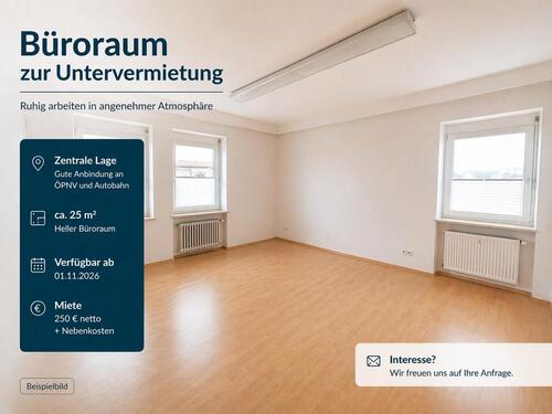 Foto - Heller Büroraum (ca. 25 m²) in guter Lage–frei ab 01.11.2026