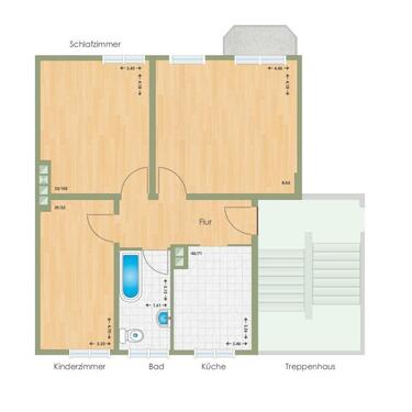 Foto - 3-Raum Wohnung mit Balkon in der Altstadt