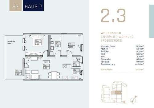 Foto - 3 Zimmer Erdgeschoßwohnung in Saal an der Donau