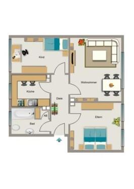 Foto - 3 Zimmer Etagenwohnung zur Miete in Duisburg