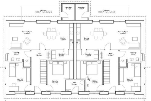 Foto - Doppelhaushälfte in Oldendorf zur Miete