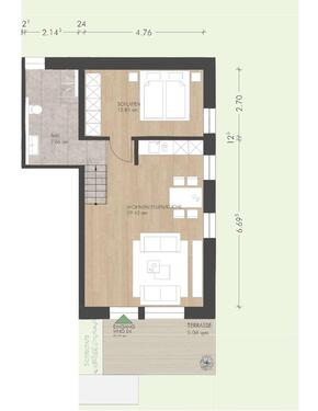 Foto - 55 m² Wohnung effizient saniert KFW55 EE