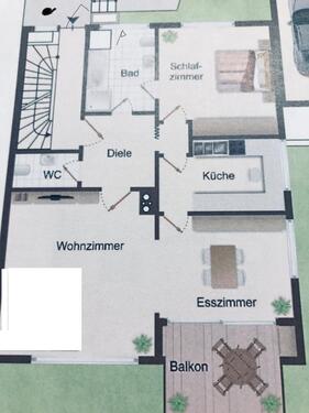 Foto - sonnige 2,5 Zimmer Wohnung,renoviert, im EG (leer) und OG (möbl.)