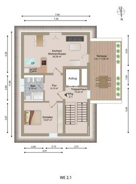 Foto - 2 Zimmer Etagenwohnung zur Miete in Straubing