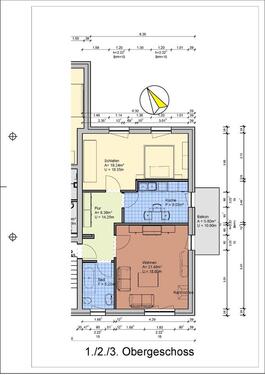 Foto - 2-Raumwohnung mit Balkon, Kamin und Fußbodenheizung