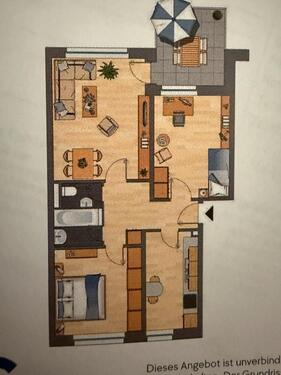 Foto - 3 Zimmer Wohnung - 737,00&nbsp;EUR Kaltmiete, ca.&nbsp; 65,00&nbsp;m&sup2;