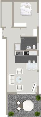 Foto - 2 Zimmer Terrassenwohnung zur Miete in Herborn