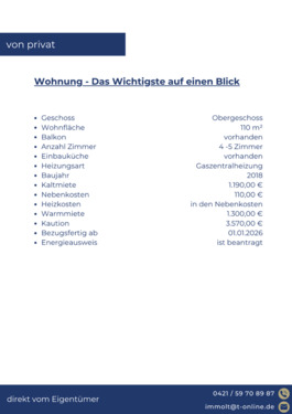 Foto - Etagenwohnung in Delmenhorst