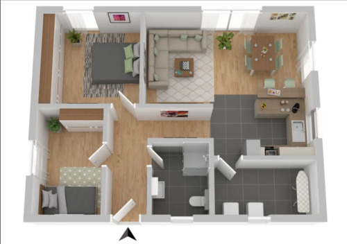 Foto - Bungalow in Eversen zur Miete - 1.050,00&nbsp;EUR Kaltmiete, ca.&nbsp; 94,00&nbsp;m&sup2;