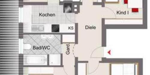 Foto - Schöne 4-Zimmer-Wohnung (ca. 93 m²) mit Garage & Balkon!!!