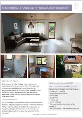 Foto - Reihenmittelhaus ohne Maklergebühren