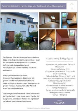 Foto - 5 Zimmer Reihenhaus zum Kaufen in Backnang