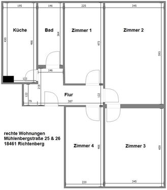 Foto - 4 Zimmer Etagenwohnung zur Miete in Franzburg