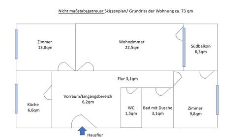 Foto - Wohnung Planegg 73qm 3 Zimmer Küche Bad Balkon