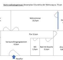 Wohnung Planegg 73qm 3 Zimmer Küche Bad Balkon - Gräfelfing