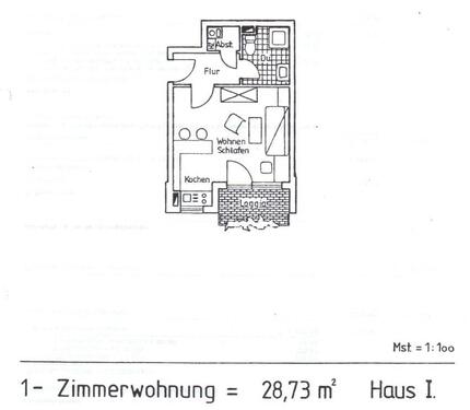 Foto - 1 Zimmer Etagenwohnung zum Kaufen in Germersheim
