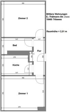 Foto - 2 Zimmer Etagenwohnung zur Miete in Tribsees