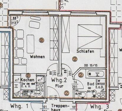 Foto - 2-Zimmerwohnung, 53 qm • EG • Westercelle