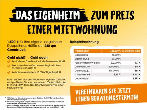 Foto - Tolle Gelegenheit für Familien mit Kind(ern) und Monatseinkommen über 4.000 €