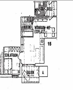 Foto - Charmante 2 Zimmer Dachgeschosswohnung mit großem Südbalkon