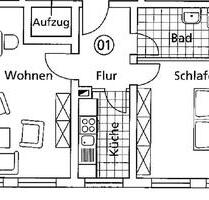Modern renovierte 2 Zimmer - 1.050,00 EUR Kaltmiete, ca.  55,00 m² in Hanau (PLZ: 63452) Lamboy